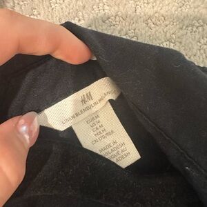 H&M Charcoal Linen Blend Jacket